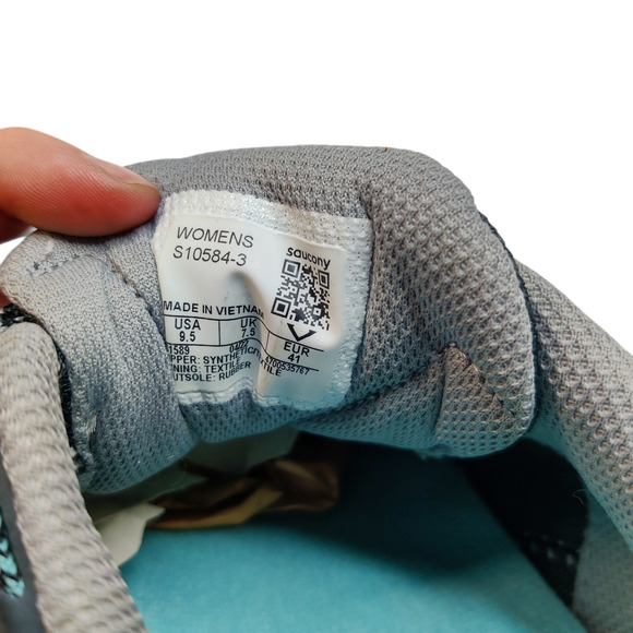 Saucony Women's Excursion TR14 Running Mesh Athletic Trail Shoes Gray Blue 9.5 - Picture 7 of 8